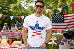 USA Watercolor PNG Stars 1 Product Image 4