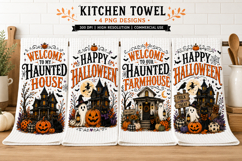 Halloween Kitchen Towel PNG, Funny Halloween PNG, Spooky PNG Product Image 1