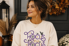 Hocus Pocus, Halloween spider web and bat Product Image 3