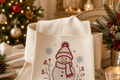 Snowman machine embroidery file Product Image 4