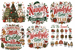 Christmas sublimation design,Christmas ornaments,6 Christmas Product Image 1