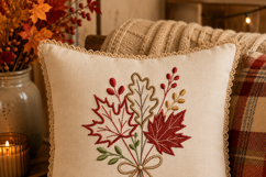 Fall Leaves Bouquet Machine Embroidery Design Autumn Leaf Product Image 5