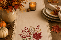 Fall Leaves Bouquet Machine Embroidery Design Autumn Leaf Product Image 4