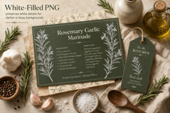 Rosemary Photoshop &amp; Affinity Brushes Botanical PNGs Product Image 2