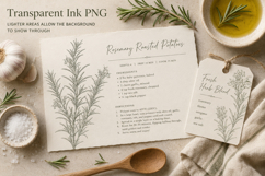 Rosemary Photoshop &amp; Affinity Brushes Botanical PNGs Product Image 3