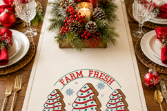 Farm Fresh Christmas Tree Embroidery Design Gingerbread Product Image 6