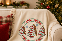 Farm Fresh Christmas Tree Embroidery Design Gingerbread Product Image 3