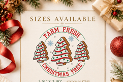 Farm Fresh Christmas Tree Embroidery Design Gingerbread Product Image 2