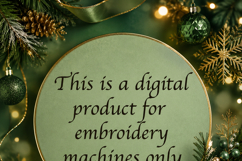 Pine Cone, Christmas Machine Embroidery Design Product Image 4