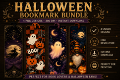 Halloween Bookmark |Spooky Cute Ghost Bookmark Product Image 1