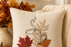 Fall leaves Machine Embroidery Design Product Image 2