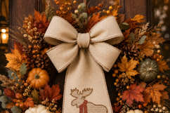 Moose in scarf Machine Embroidery Design Product Image 3