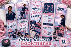 Hockey Romance Bookmark Printable Set 5 Product Image 1