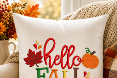 Hello Fall, Machine Embroidery Design Product Image 2