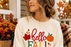 Hello Fall, Machine Embroidery Design Product Image 5