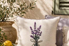 Lavender Bow Botanical Embroidery Designs Product Image 3