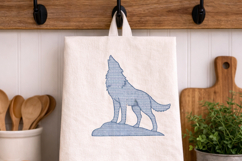 Wolf Embroidery Design, Woodland Animal Product Image 4