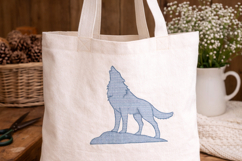 Wolf Embroidery Design, Woodland Animal Product Image 3
