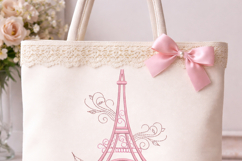 Paris Eiffel Tower Machine Embroidery Design, Product Image 6
