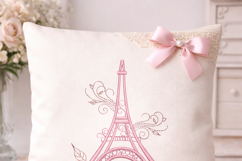 Paris Eiffel Tower Machine Embroidery Design, Product Image 5