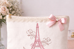 Paris Eiffel Tower Machine Embroidery Design, Product Image 3