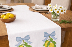 Lemon Bow Embroidery Design, Kitchen Decor Product Image 4
