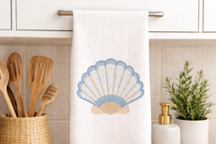 Seashell Embroidery Design for Nursery | Baby decor Product Image 4