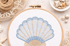 Seashell Embroidery Design for Nursery | Baby decor Product Image 2