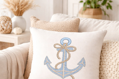 Anchor Embroidery Design for Nursery |Nautical Baby decor Product Image 4