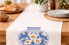 Chinoiserie Vase with Birds Embroidery Design Product Image 6