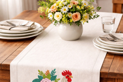 Rooster Embroidery Design Floral Farmhouse Kitchen 4x4 5x7 Product Image 6