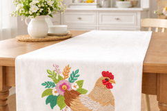 Farmhouse Chicken Embroidery Design Floral Hen Product Image 4