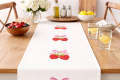 Strawberry and Bow Embroidery Design Product Image 4