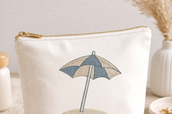 Beach Umbrella Embroidery Design, Coastal Summer Mini File, Product Image 5