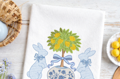 Easter Bunny with bow, Lemon Tree Machine Embroidery Product Image 4