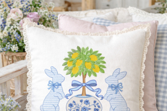 Easter Bunny with bow, Lemon Tree Machine Embroidery Product Image 3