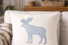 Moose Embroidery Design, Woodland Animal Product Image 5