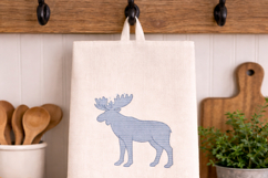 Moose Embroidery Design, Woodland Animal Product Image 3