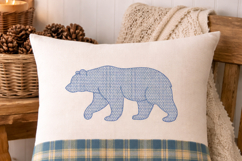 Bear Embroidery Design, Woodland Animal Product Image 4