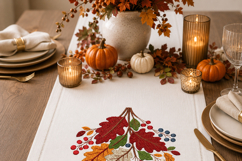 Fall Leaves Embroidery Design Autumn Berry Branch Product Image 4