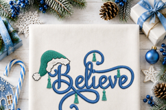 Believe in Christmas Machine Embroidery File. Product Image 4
