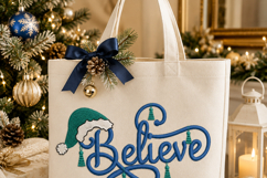 Believe in Christmas Machine Embroidery File. Product Image 2