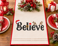 Believe in Christmas. Xmas Machine Embroidery Design. Product Image 5