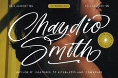 Chaydio Smith - Bold Handwritten Font Product Image 1