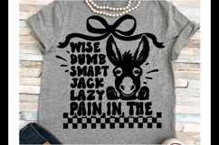 Sarcasm SVG DXF JPEG Silhouette Cameo Cricut Donkey humor Product Image 1