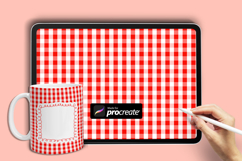 Checker Pattern Brush| Christmas Procreate Brush Product Image 2