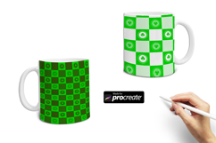 Clover Check Pattern Procreate Brush | St. Patrick’s Day Product Image 3