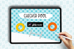 Checker Pattern Procreate Brush