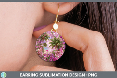 GorgeousChecker Valentine Round Earrings design.