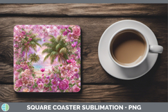 GorgeousChecker Valentine Square Coaster design.